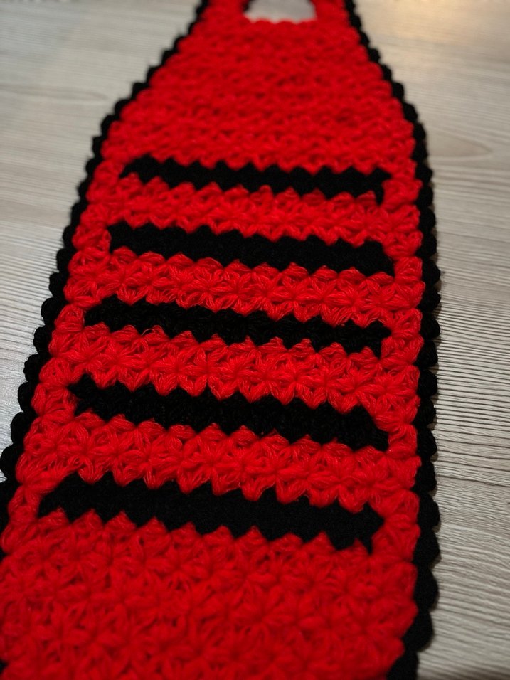 Kırmızı Siyah Çift Kulplu Banyo Süngeri - Görsel 4