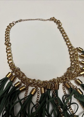 Püsküllü Bohem Uzun Kadın Kolye - Görsel 3