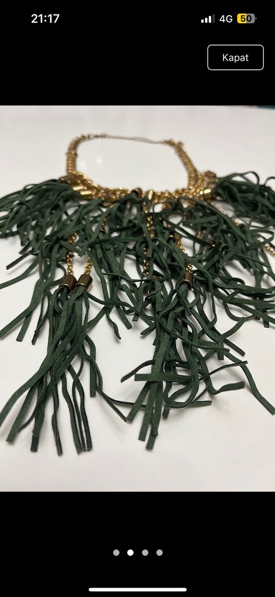 Püsküllü Bohem Uzun Kadın Kolye - Görsel 2