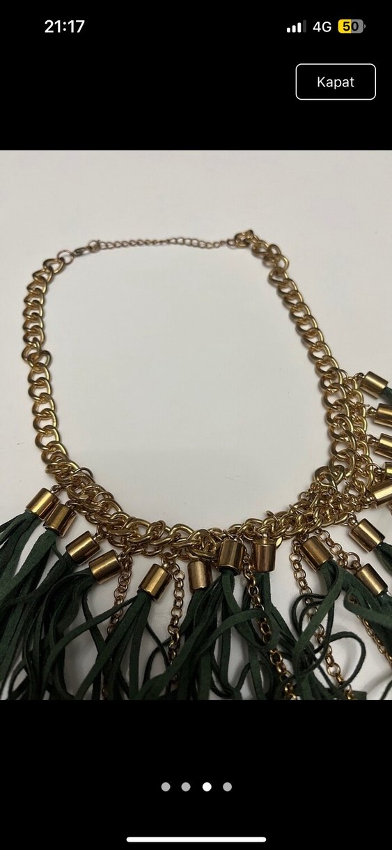 Püsküllü Bohem Uzun Kadın Kolye - Görsel 3