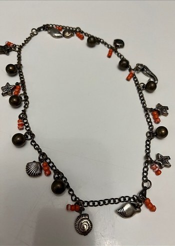 Uzun Zincirli Çok Renkli Bohem Kolye - Görsel 3