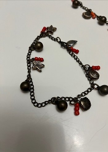 Uzun Zincirli Çok Renkli Bohem Kolye - Görsel 2