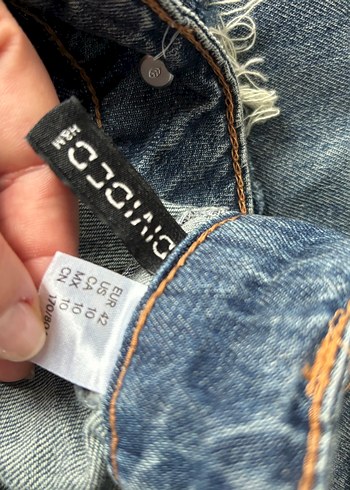 H&M Y2K tarzı yüksel bel Kadın Denim Pantolon - Görsel 4