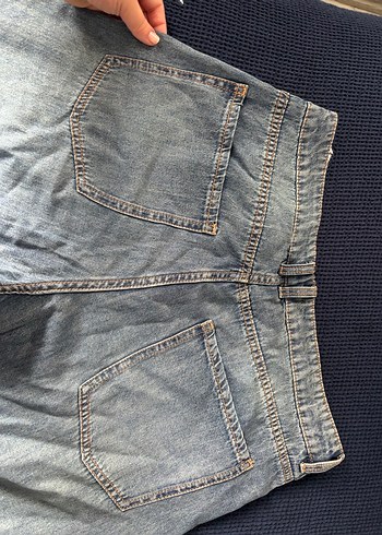 H&M Y2K tarzı yüksel bel Kadın Denim Pantolon - Görsel 6