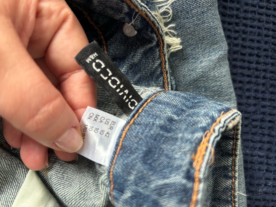 H&M Y2K tarzı yüksel bel Kadın Denim Pantolon - Görsel 4
