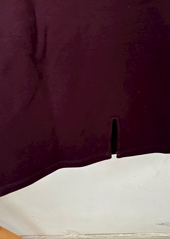 Mürdüm rengi DIVIDED H&M mini elbise strech - Görsel 5