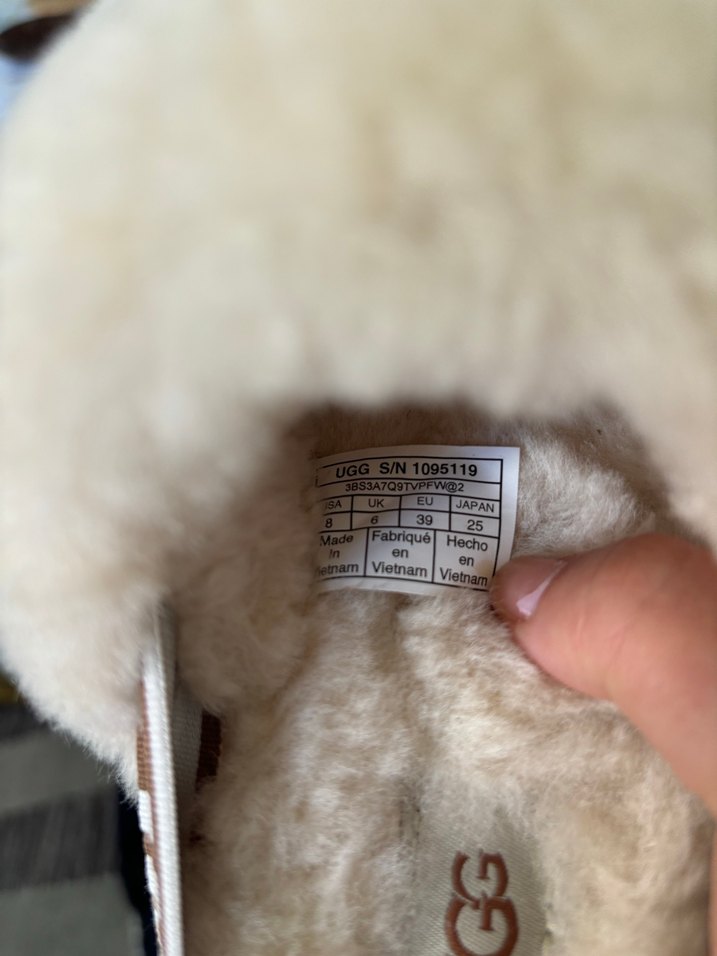 Ugg terlik orjinal Kadın Beyaz Kürklü Yün Terlik - Görsel 5