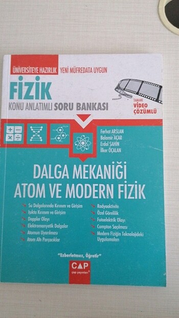AYT FİZİK KONU ANLATIMLI SORU BANKASI FASİKÜLLER ÇAP YAYINLARI
