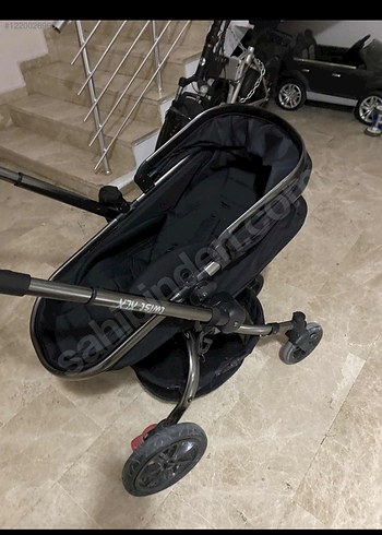 Siyah Bebek Arabası Seti - Görsel 3