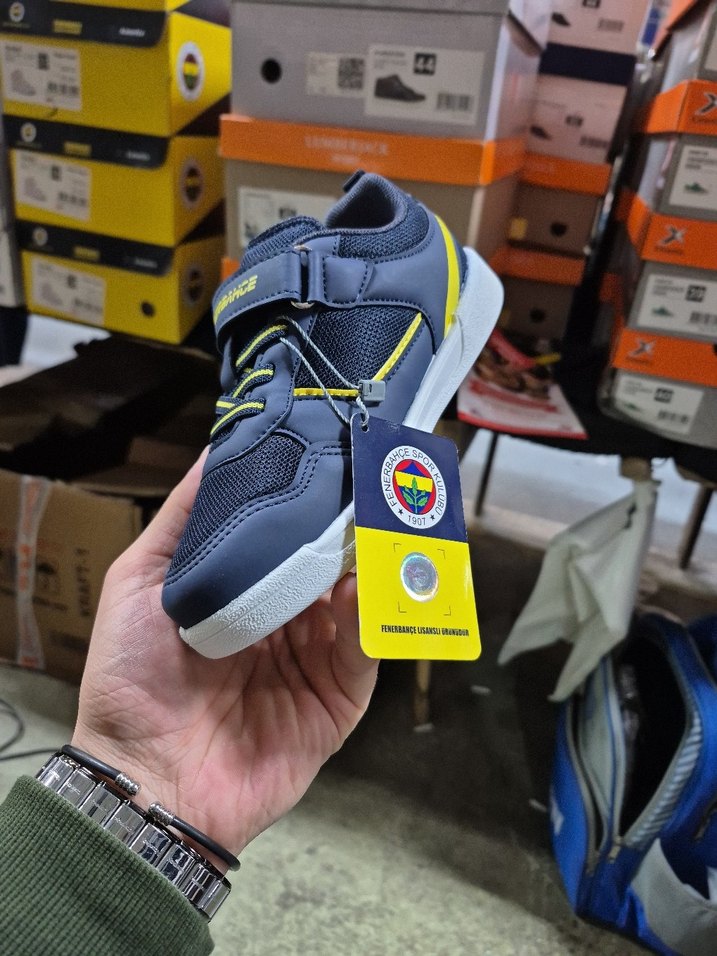 Sarı Detaylı Erkek Çocuk Spor Ayakkabı - Görsel 3