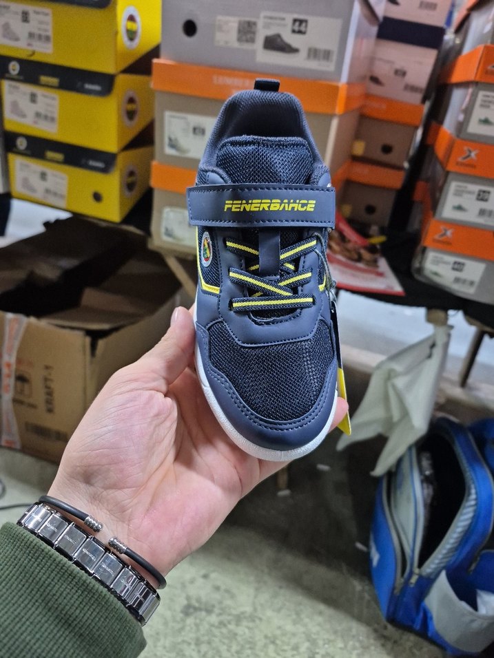 Sarı Detaylı Erkek Çocuk Spor Ayakkabı - Görsel 2