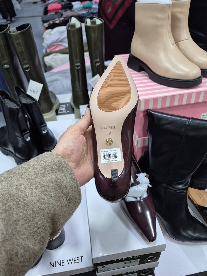 NİNE WESTBBordo Rugan Stiletto Tokalı Kadın Ayakkabı - Görsel 3