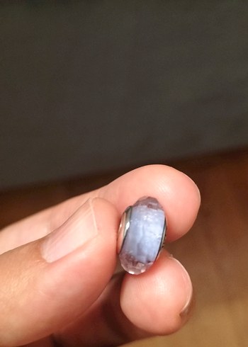 Mavi -lila- açık pembe Boncuklu Pandora Charm - Görsel 3