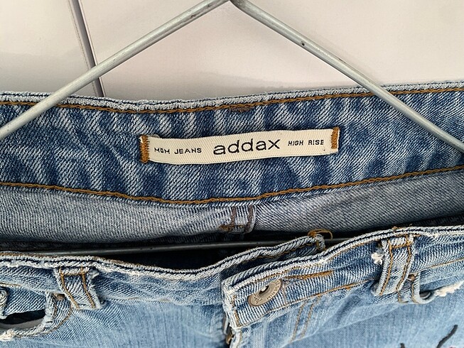 Addax Desenli mom jeans