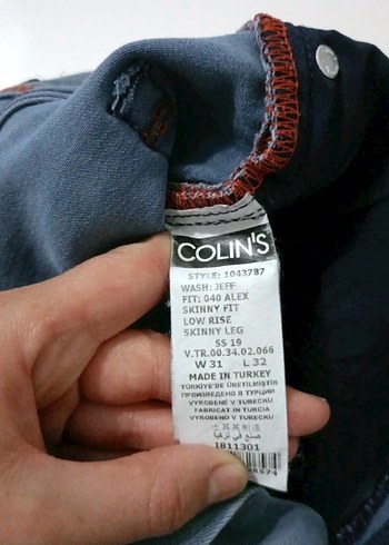31 Beden gri Renk Gri Kadın Denim Jean Pantolon