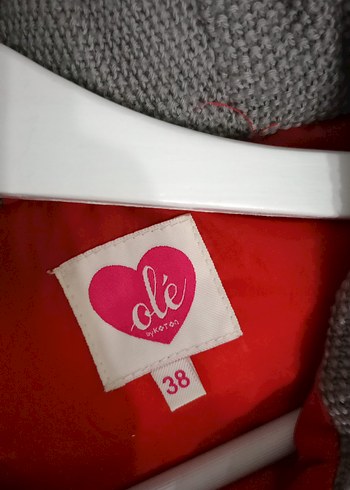 Kadın Kırmızı Midi Mont Fermuarlı Cepli - Görsel 5