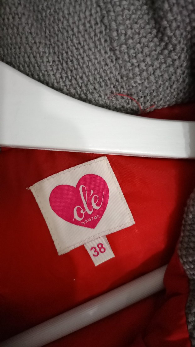 Kadın Kırmızı Midi Mont Fermuarlı Cepli - Görsel 5