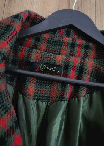 Düğmeli Kadın Midi Kaban Kahverengi - Görsel 2