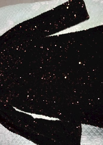 Kahverengi Baskılı payetli elbise - Görsel 3