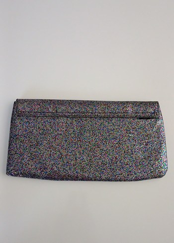 Avon Kadın Çok Renkli Simli Clutch Çanta