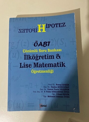İlköğretim ve Lise Matematik ÖABT Çözümlü Soru Bankası