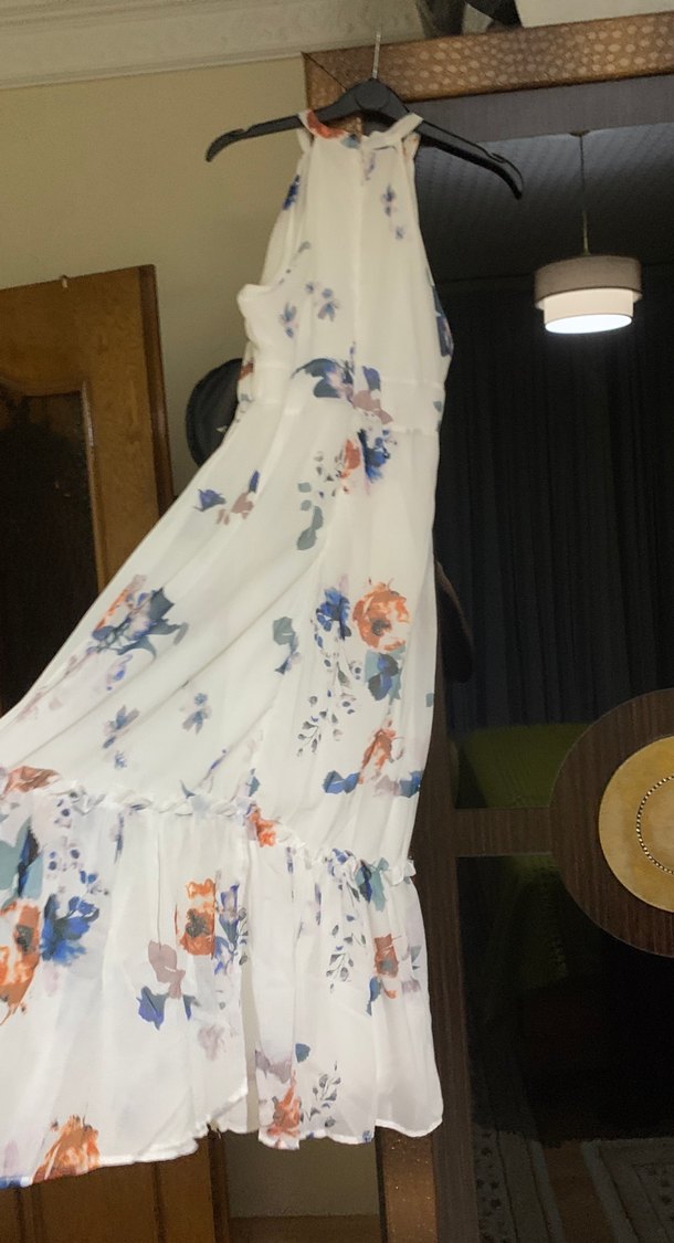 Günlük çiçekli elbise - Görsel 4