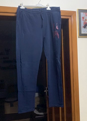 Lacivert desenli kadın sweatpant