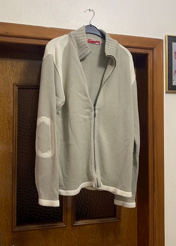 Gri Fermuarlı Erkek Sweatshirt