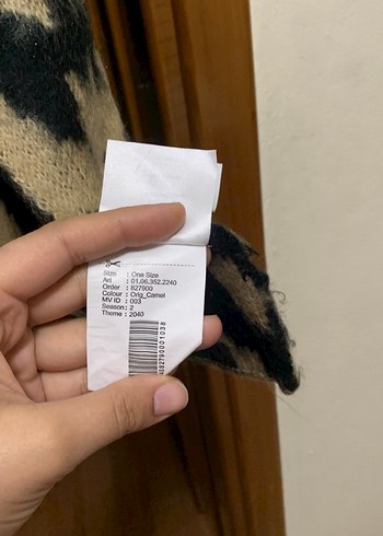 Beden Kahverengi Bohem Kürklü Kadın Atkı
