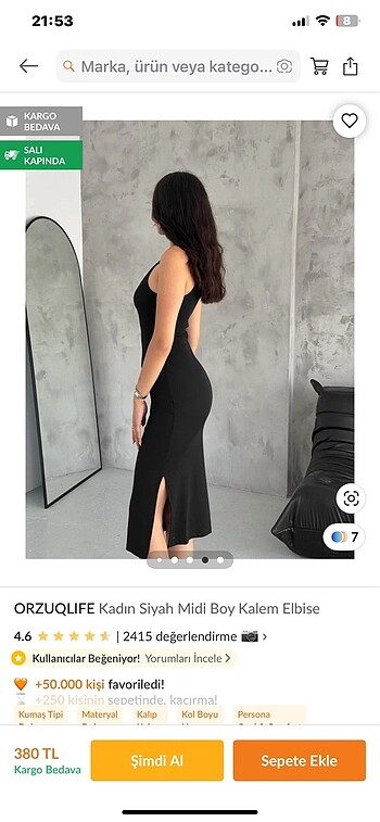 l Beden siyah Renk Yazlık elbise