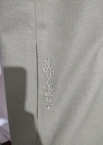 V Yaka Düğmeli Kadın Ofis ceket - Görsel 4