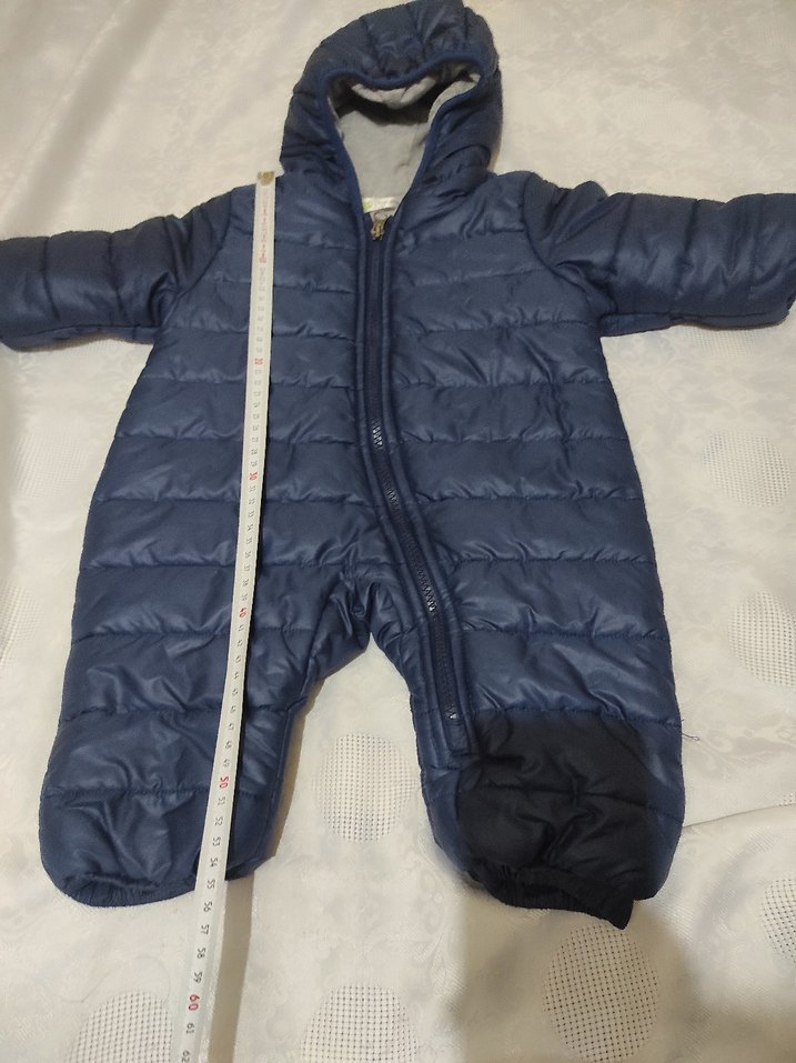 Koyu Mavi Fermuarlı Bebek Tulumu - Görsel 5