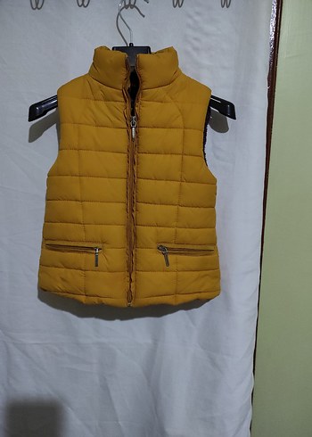 Erkek Çocuk Sarı Fermuarlı Yelek