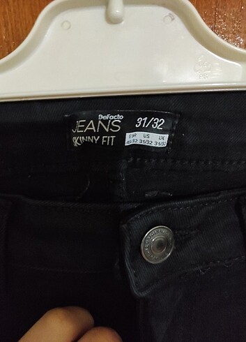 31 Beden siyah Renk DeFacto erkek kot #jeans 4 adet pantolon 