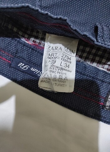 29 Beden lacivert Renk Zara erkek pantolon #dar paça pantolon 