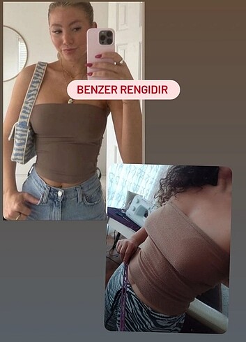 Diğer Straplez crop top