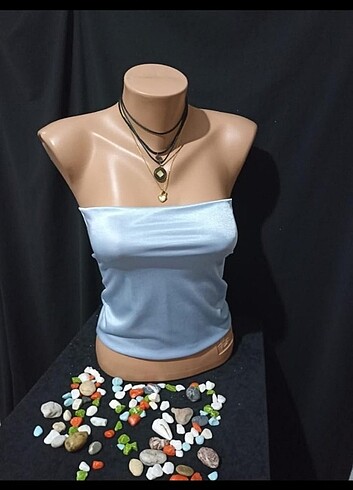 xs Beden Straplez crop top