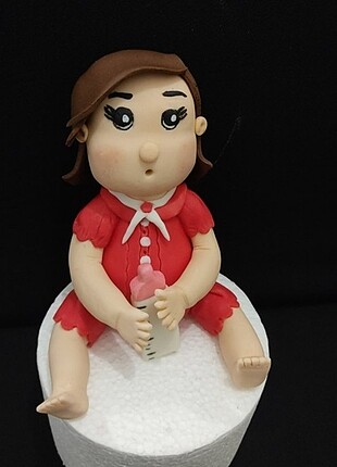 Şeker hamuru Figür kız bebek 
