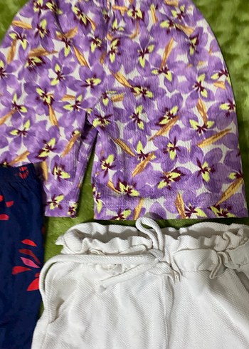 Renkli Bağlama Desenli ve Dantel Detaylı Kız Şortları - Görsel 9