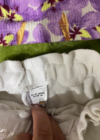 Renkli Bağlama Desenli ve Dantel Detaylı Kız Şortları - Görsel 8