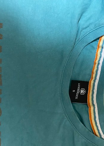 Turkuaz Baskılı Hamile Tişörtü, Kısa Kollu lumberjack S beden - Görsel 6