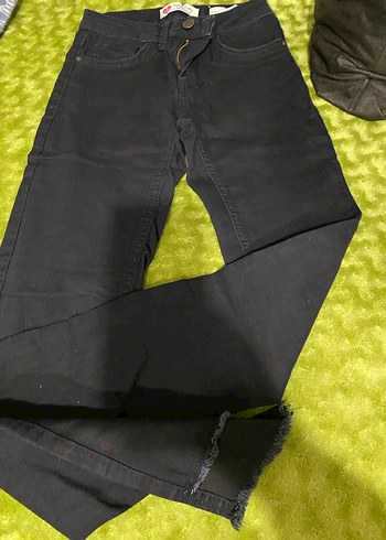 Kadın Zipperlı Skinny Yeşil Denim Jean - Görsel 6