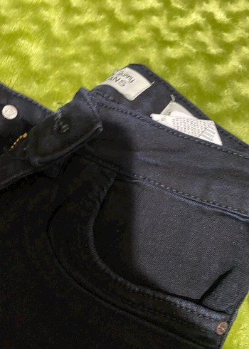 Kadın Zipperlı Skinny Yeşil Denim Jean - Görsel 4