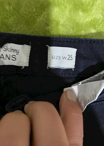 Kadın Zipperlı Skinny Yeşil Denim Jean - Görsel 7