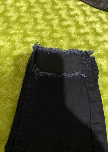 Kadın Zipperlı Skinny Yeşil Denim Jean - Görsel 8