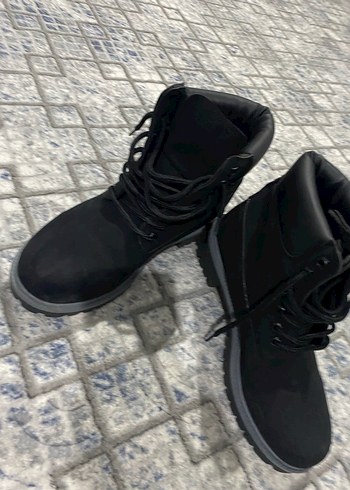 Siyah Bağcıklı Erkek Street Style Bot - Görsel 2