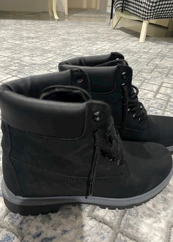 Siyah Bağcıklı Erkek Street Style Bot - Görsel 4