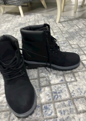 Siyah Bağcıklı Erkek Street Style Bot - Görsel 6