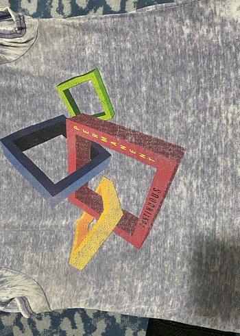 Gri Bağlama Desenli Sokak Stili Kadın Tişört S beden - Görsel 9