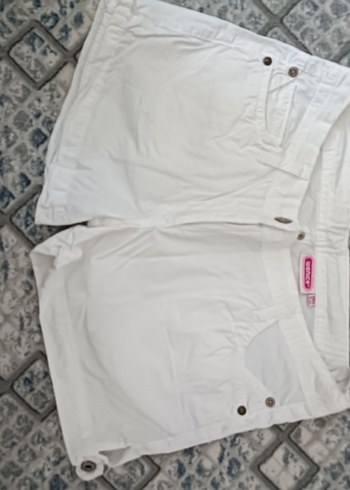 Düğmeli Beyaz  Mini Şort xs 12 yaş uygun - Görsel 7